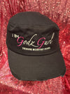 I Am Godz Gurl Distressed Cap